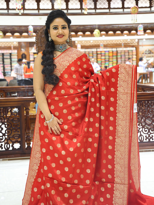 CSM-18289 | Red Banaras Saree