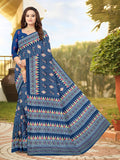 Navy Satin Silk Saree | BUY 1 GET 1 FREE