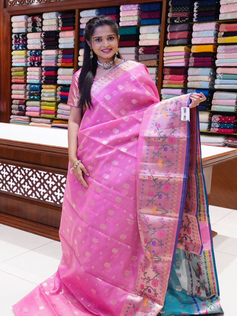 CSM-19662 | Magenta Silk Kota Saree