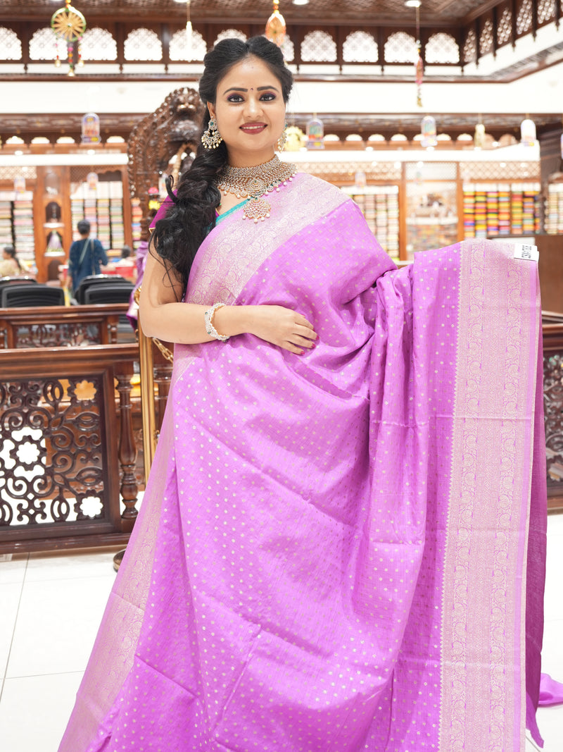 CSM-17808 | Lavender Jute Silk Saree