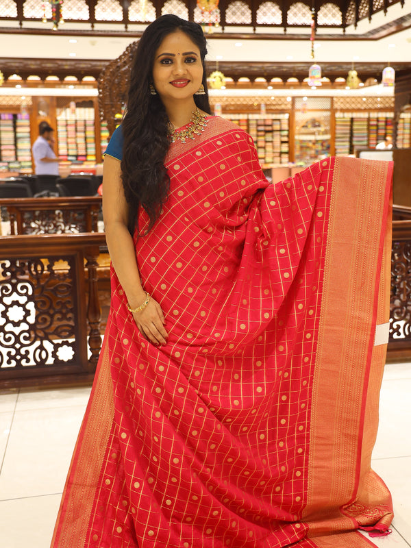 CSM-18541 | Rani Pink Banaras Saree