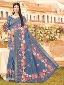 Grey Soft Jute saree | BUY 1 GET 1 FREE