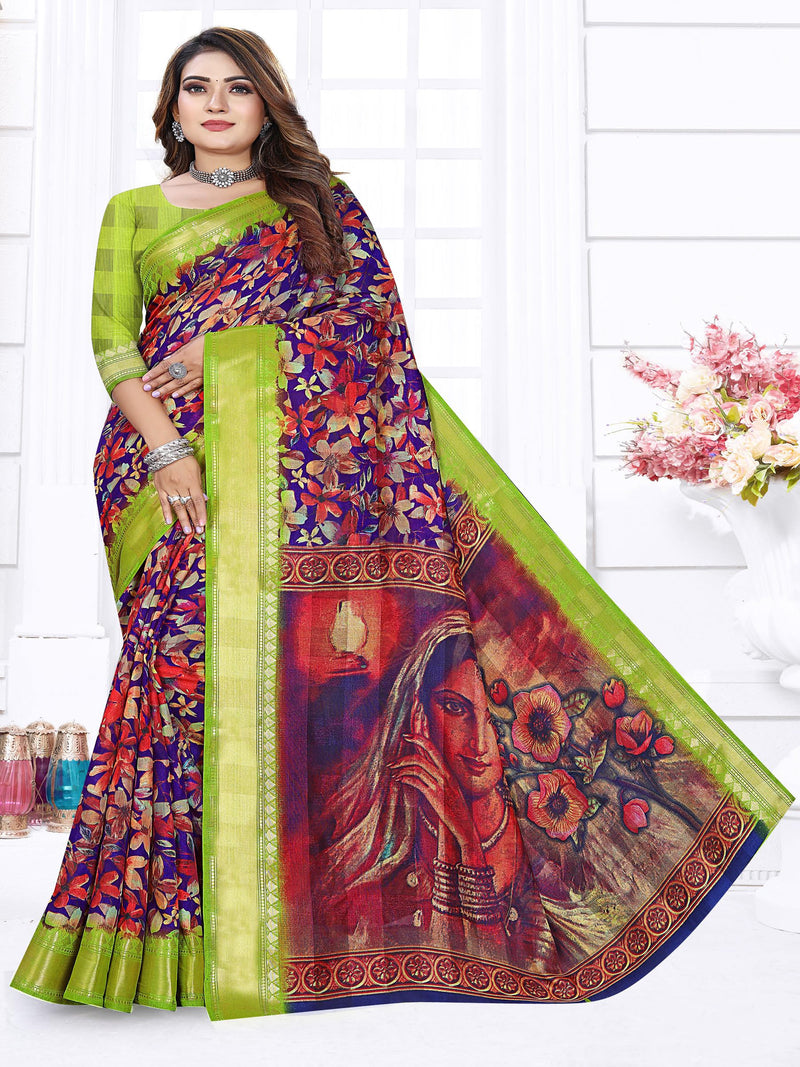 Bottle Green  saree | BUY 1 GET 1 FREE