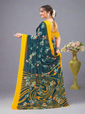 Bottle Green Georgette saree | BUY 1 GET 1 FREE