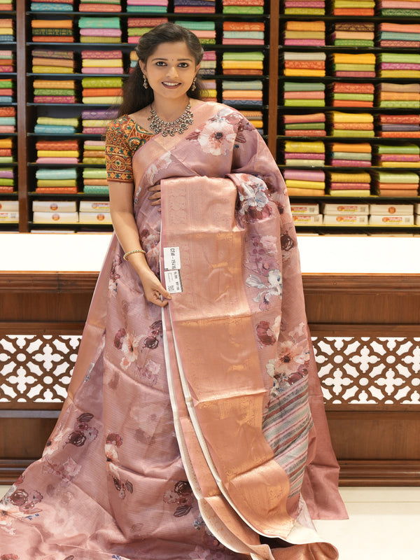 CSM-19416 | Onion Pink Kota Silk Saree