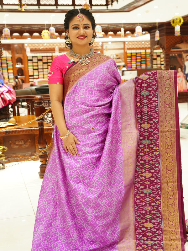 CSM-17716 | Lavender Banaras Patola Saree
