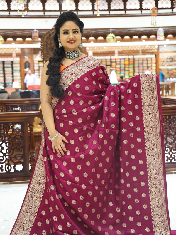 CSM-18287 | Purple Banaras Saree