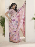 Light Pink Georgette saree