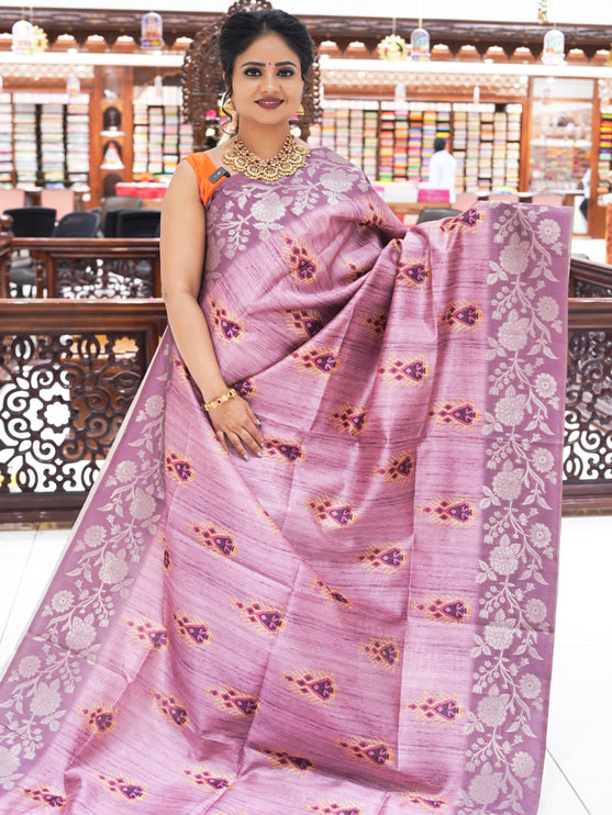 CSM-18044 | Onion Pink Bhagalpuri Saree