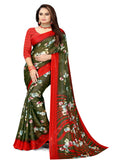 Wine & Tiffany Blue  saree with REG | BUY 1 GET 1 FREE