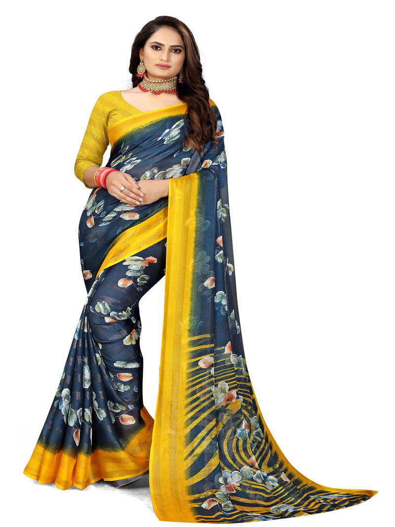 Wine & Tiffany Blue  saree with REG | BUY 1 GET 1 FREE