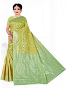 Sky Blue Soft Jute Silk  saree