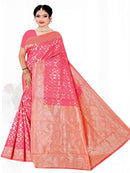 Sky Blue Soft Jute Silk  saree