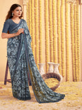 Olive  Georgette saree