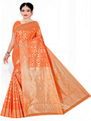 Sky Blue Soft Jute Silk  saree