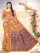 Grey Soft Jute  saree