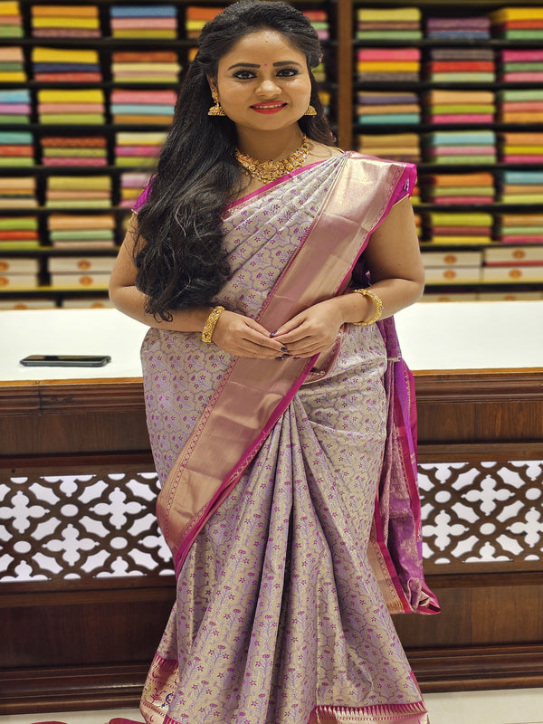 CSM-19127 | Lavender & Pink Kanchi Padiya Pattu Saree