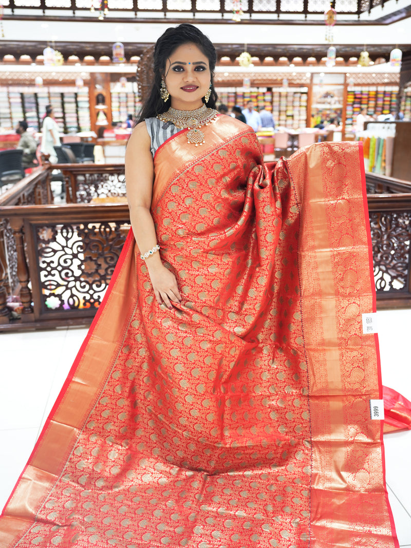 CSM-18351 | Red Kanchi Pattu Saree