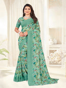 Lavender  Georgette  saree