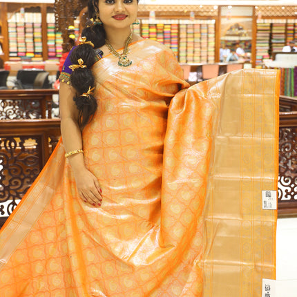 CSM-18596 | Mustard Kanjivaram  Saree