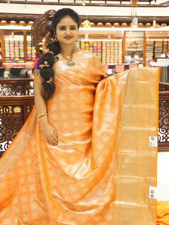 CSM-18596 | Mustard Kanjivaram  Saree