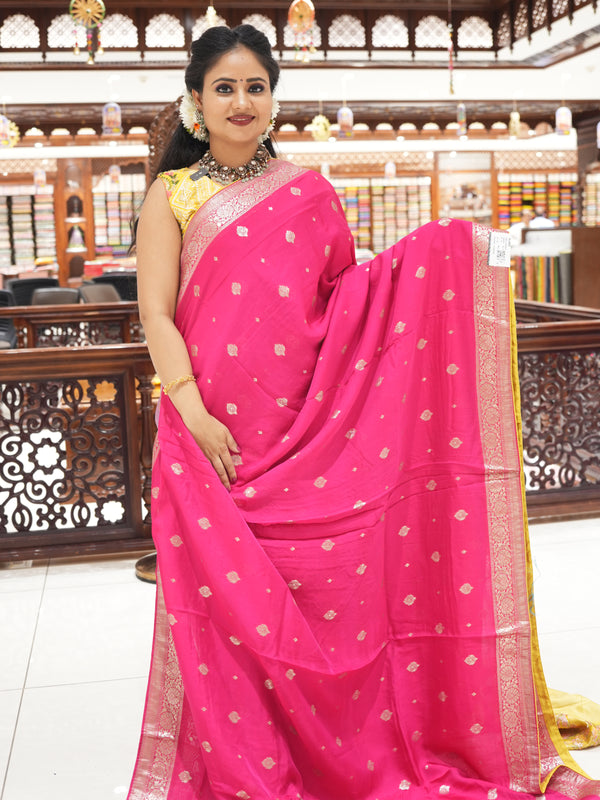 CSM-17879 | Wine Soft Banaras Silk saree