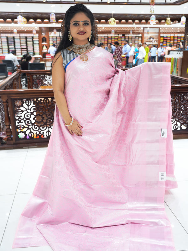 CSM-18348 | Baby Pink Kanchi Brocade Saree