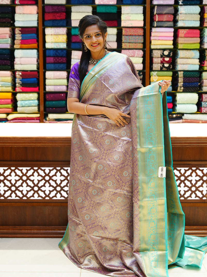 CSM-19693 | Light Purple  Saree Kanchi Padiya Pattu