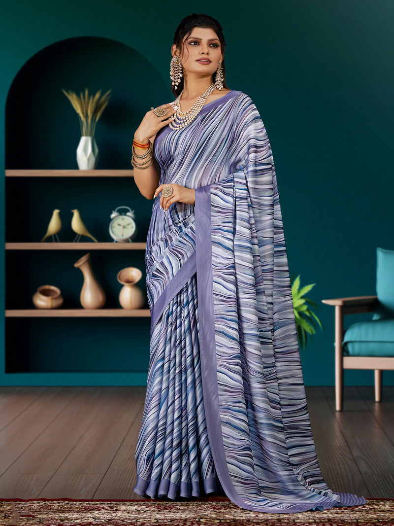 Onion Pink  Dola Crepe Silk saree