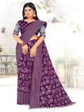 Navy Chiffon  Saree