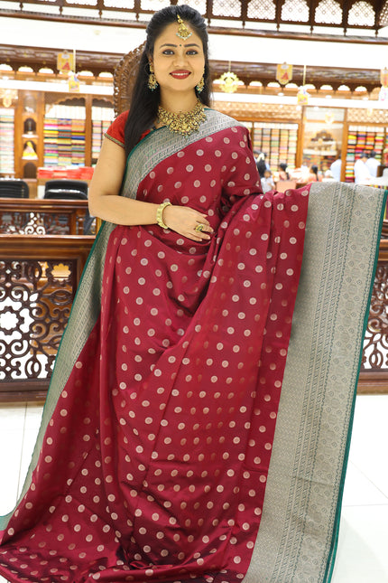 CSM-17249 | Purple & Green Kanchi Maheera Pattu Saree