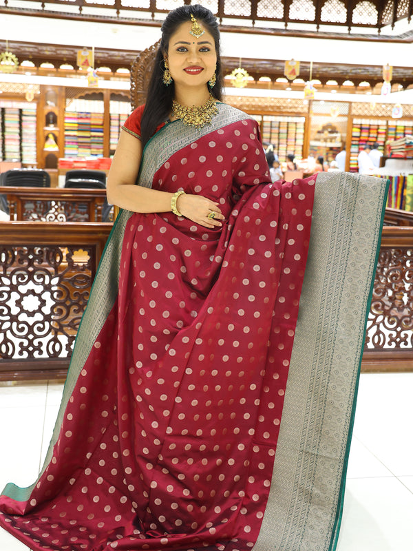 CSM-17249 | Purple & Green Kanchi Maheera Pattu Saree